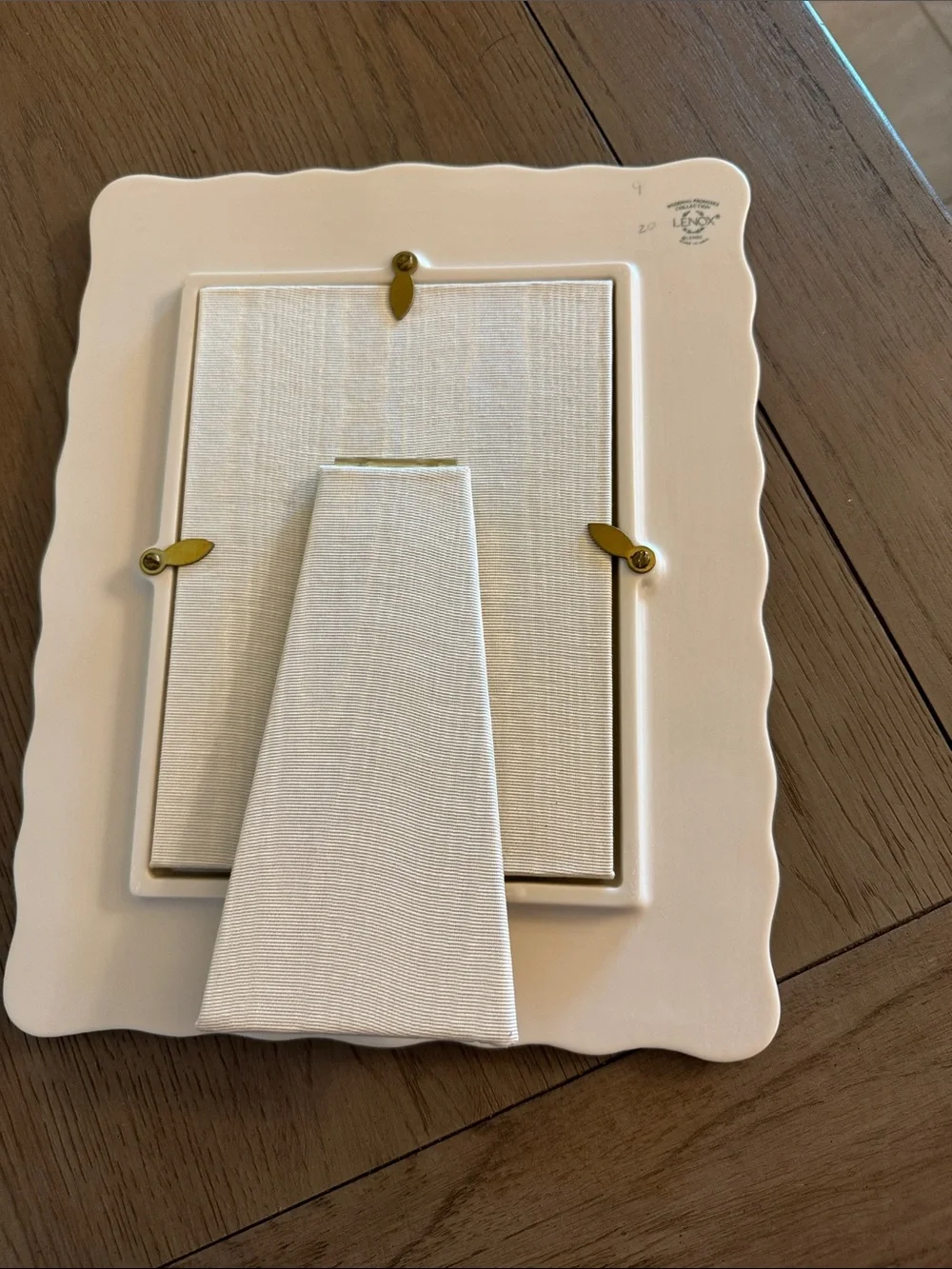 Lenox Cream Embossed Floral Picture Frame